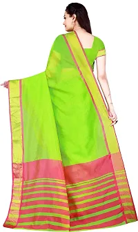 Women Stylish Georgette Solid Saree with Blouse piece-thumb2