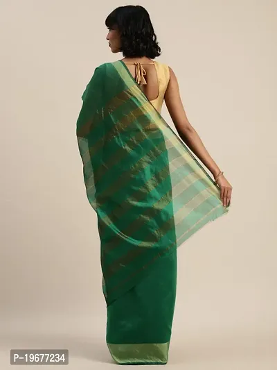 Women Stylish Art Silk Solid Saree with Blouse piece-thumb4