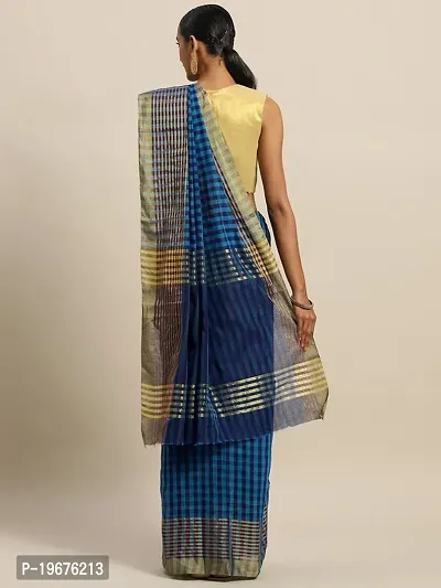 Women Stylish Art Silk Solid Saree with Blouse piece-thumb3