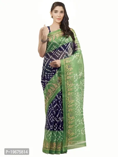 Women Stylish Art Silk Self Pattern Saree with Blouse piece-thumb0