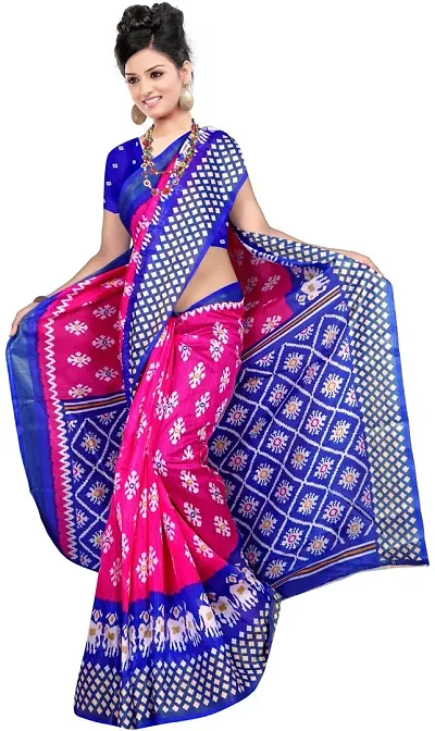 Beautiful Art Silk Sarees With Blouse Piece