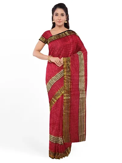 Hot Selling Cotton Silk Saree with Blouse piece 