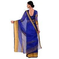 Stylish Art Silk Blue Printed Saree With Blouse Piece For Women-thumb1