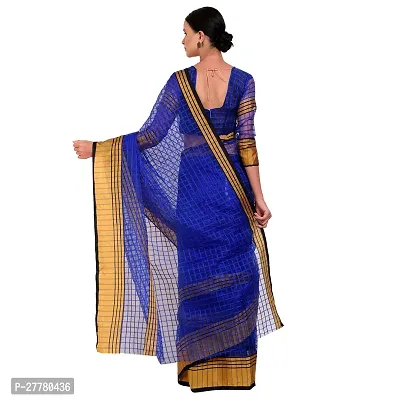 Stylish Art Silk Blue Printed Saree With Blouse Piece For Women-thumb2