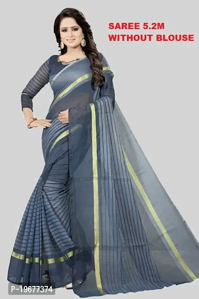 Women Stylish Art Silk Printed Saree with Blouse piece