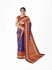 Women Stylish Art Silk Printed Saree with Blouse piece-thumb1