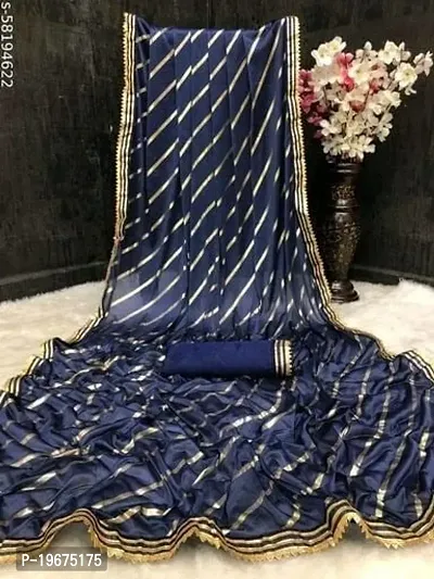 Women Stylish Art Silk Printed Saree with Blouse piece