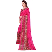 Stylish Pink Georgette Saree with Blouse piece For Women-thumb4