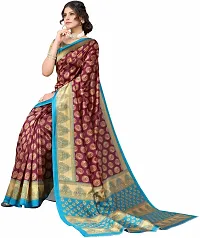 Women Stylish Chiffon Printed Saree with Blouse piece-thumb3