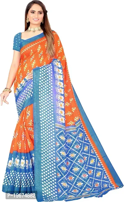 Women Stylish Art Silk Self Pattern Saree with Blouse piece