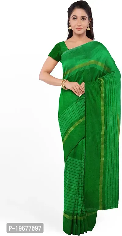 Women Stylish Cotton Silk Printed Saree with Blouse piece-thumb0