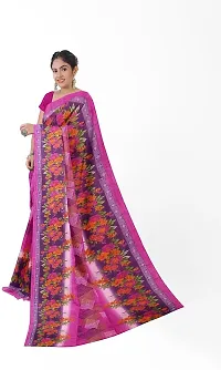 Women Stylish Georgette Printed Saree with Blouse piece-thumb3