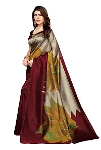 Stylish Multicoloured Cotton Silk Woven Design Saree with Blouse piece For Women-thumb1