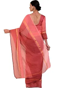 Women Stylish Silk Blend Solid Saree with Blouse piece-thumb1