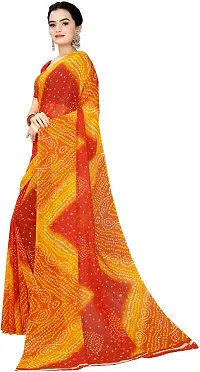 Women Stylish Georgette Printed Saree with Blouse piece-thumb3