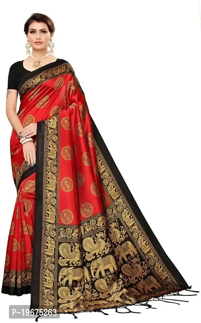 Women Stylish Georgette Solid Saree with Blouse piece-thumb0