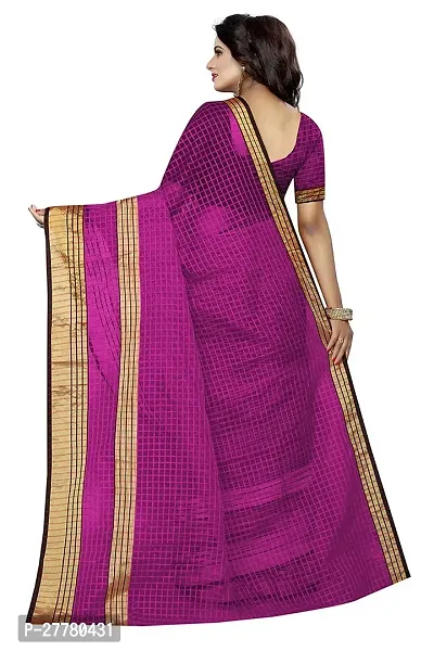 Stylish Cotton Silk Pink Printed Saree With Blouse Piece For Women-thumb4