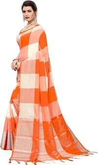 Women Stylish Silk Blend Solid Saree with Blouse piece-thumb2