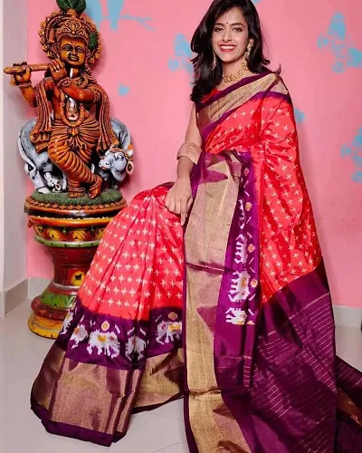 New In Art Silk Saree with Blouse piece 