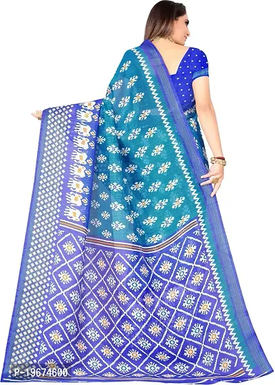 Women Stylish Art Silk Self Pattern Saree with Blouse piece-thumb2