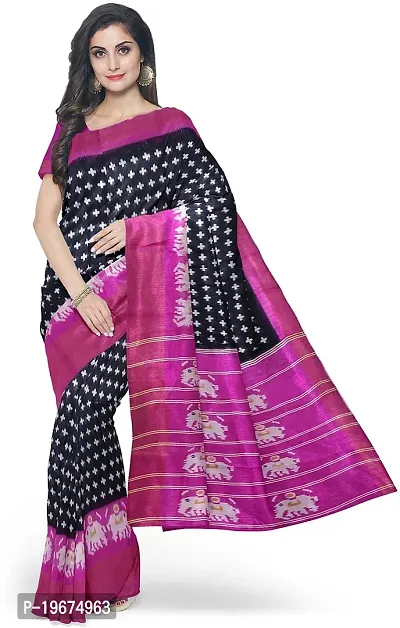 Women Stylish Art Silk Printed Saree with Blouse piece-thumb0