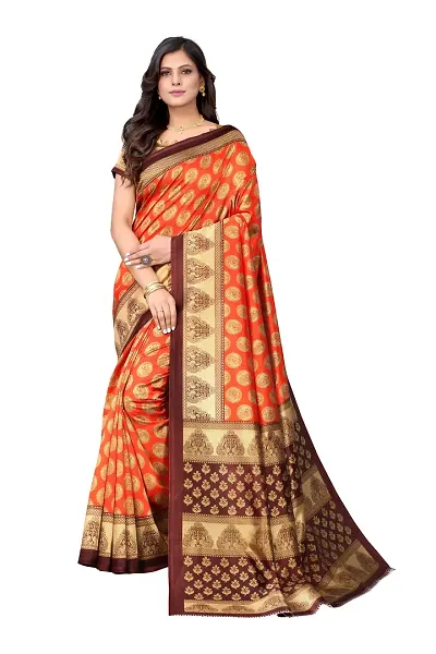 Trending Cotton Silk Saree with Blouse piece 