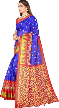 Women Stylish Art Silk Self Pattern Saree with Blouse piece-thumb1