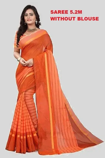 Attractive Art Silk Saree with Blouse piece 