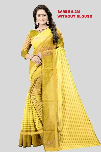 Women Stylish Art Silk Saree without Blouse piece