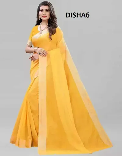 Ghan Sals Women's Trendy Cotton Silk Saree With Unstiched Blouse Piece (PANCHI-01)