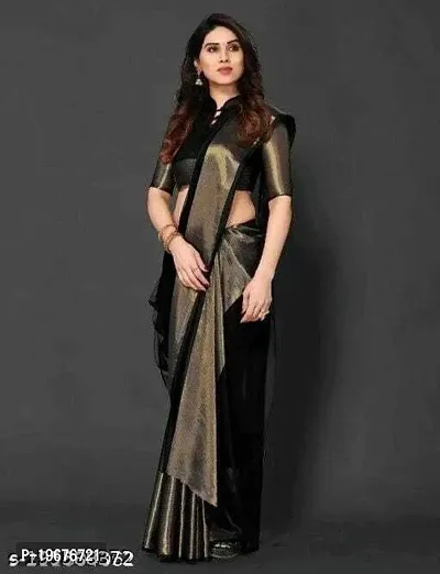 Women Stylish Chiffon Printed Saree with Blouse piece-thumb0