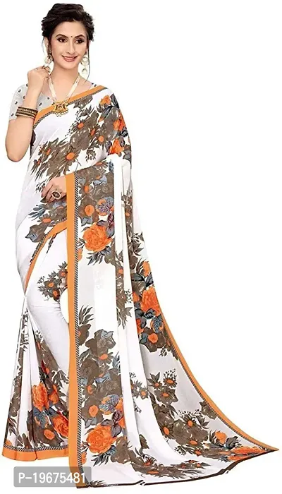 Women Stylish Cotton Silk Printed Saree with Blouse piece-thumb0