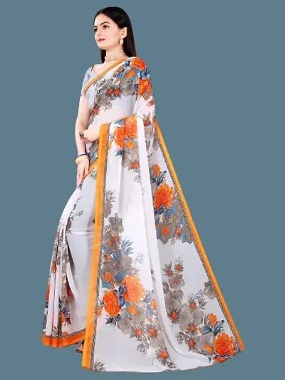 Attractive Cotton Silk Saree with Blouse piece 