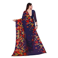 Stylish Georgette Multicoloured Printed Saree With Blouse Piece For Women Pack Of 2-thumb3