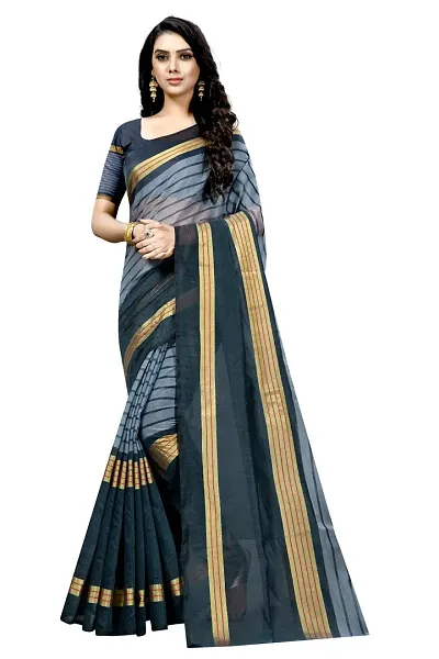 Stylish Silk Saree With Blouse Piece For Women