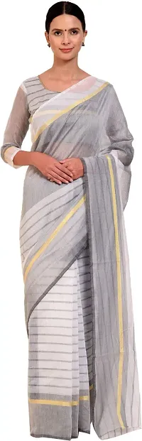 Women Stylish Cotton Silk Printed Saree with Blouse piece-thumb3