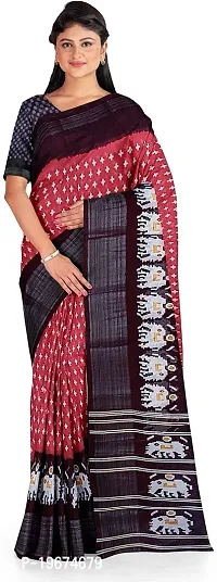 Women Stylish Art Silk Printed Saree with Blouse piece-thumb2