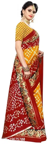 Women Stylish Georgette Solid Saree with Blouse piece-thumb3