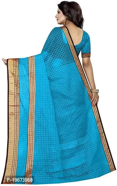 Women Stylish Cotton Silk Printed Saree with Blouse piece-thumb2