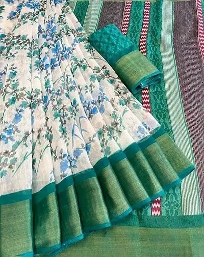 Cotton Saree with Blouse piece