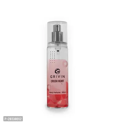 Grivin Crush Heart Long Lasting Body Perfume Body Spray 100 ML-thumb0