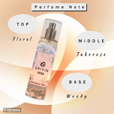 Grivin Fiktion Long Lasting Body Perfume Body Spray 100 ML-thumb3