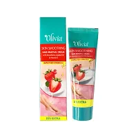 Olivia Skin Smoothing Hair Removal Cream With Strawberry, Jojoba Oil  Vitamin E (Pack of 3)-thumb1