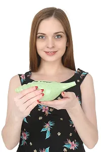 Leak Proof Durable Ceramic Jala Neti Pot with Nostril Plugging Support ? Better Capacity - Holds 300 ml ? Spill Proof with Comfort Grip - Lead-Free and Microwave and Dishwasher Safe - Green-thumb3