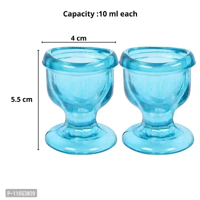 Superior, Smooth Edge, Glass Eye Wash Cups with Engineering Design to Fit Eyes for Effective Eye Cleansing, Eye Shaped Rim, Snug Fit- with Storage Container set of 2 pcs (Sky Blue)-thumb4