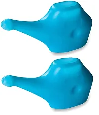 Leak Proof Nozzle, Durable Plastic Jal Neti Pot (150 ML) Comfortable Grip | Dishwasher Friendly 1 PCS Blue-thumb1