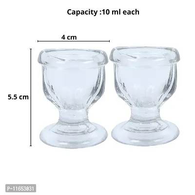 Superior, Smooth Edge, Glass Eye Wash Cups with Engineering Design to Fit Eyes for Effective Eye Cleansing, Eye Shaped Rim, Snug Fit- with Storage Container set of 2 pcs (Transparent)-thumb4