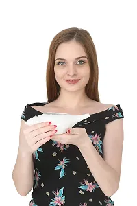 Leak Proof Durable Ceramic Jala Neti Pot with Nostril Plugging Support ? Better Capacity - Holds 300 ml ? Spill Proof with Comfort Grip - Lead-Free and Microwave and Dishwasher Safe - White 1-thumb2