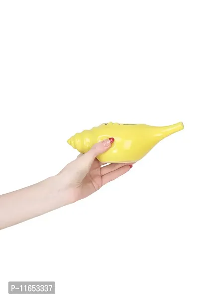 Leak Proof Durable Ceramic Jala Neti Pot with Nostril Plugging Support ? Better Capacity - Holds 300 ml ? Spill Proof with Comfort Grip - Lead-Free and Microwave and Dishwasher Safe - Yellow-thumb3