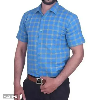 Classic Cotton Checked Casual Shirt for Men-thumb0